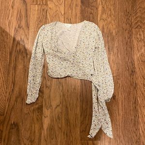 Wrap around crop top